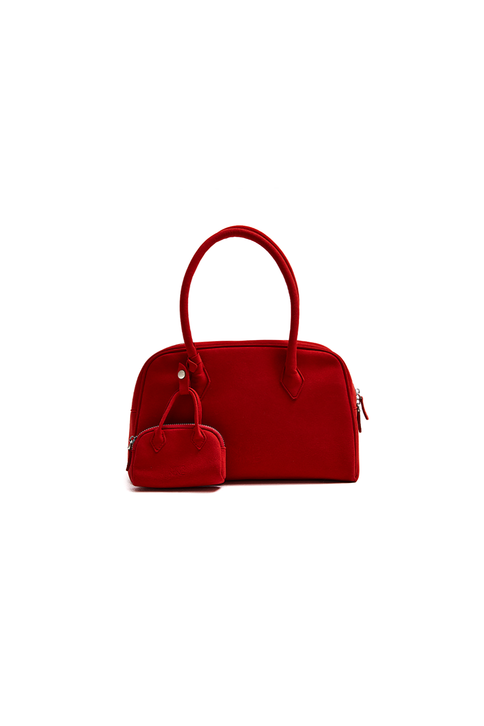 SMALL SUEDE HUG BAG_RED