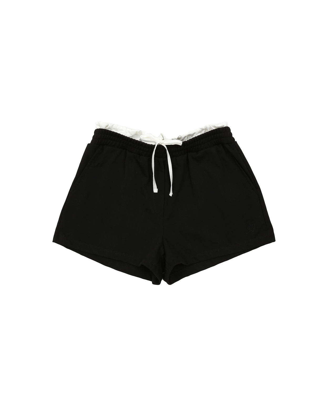 SATIN JERSEY SHORTS_BLACK