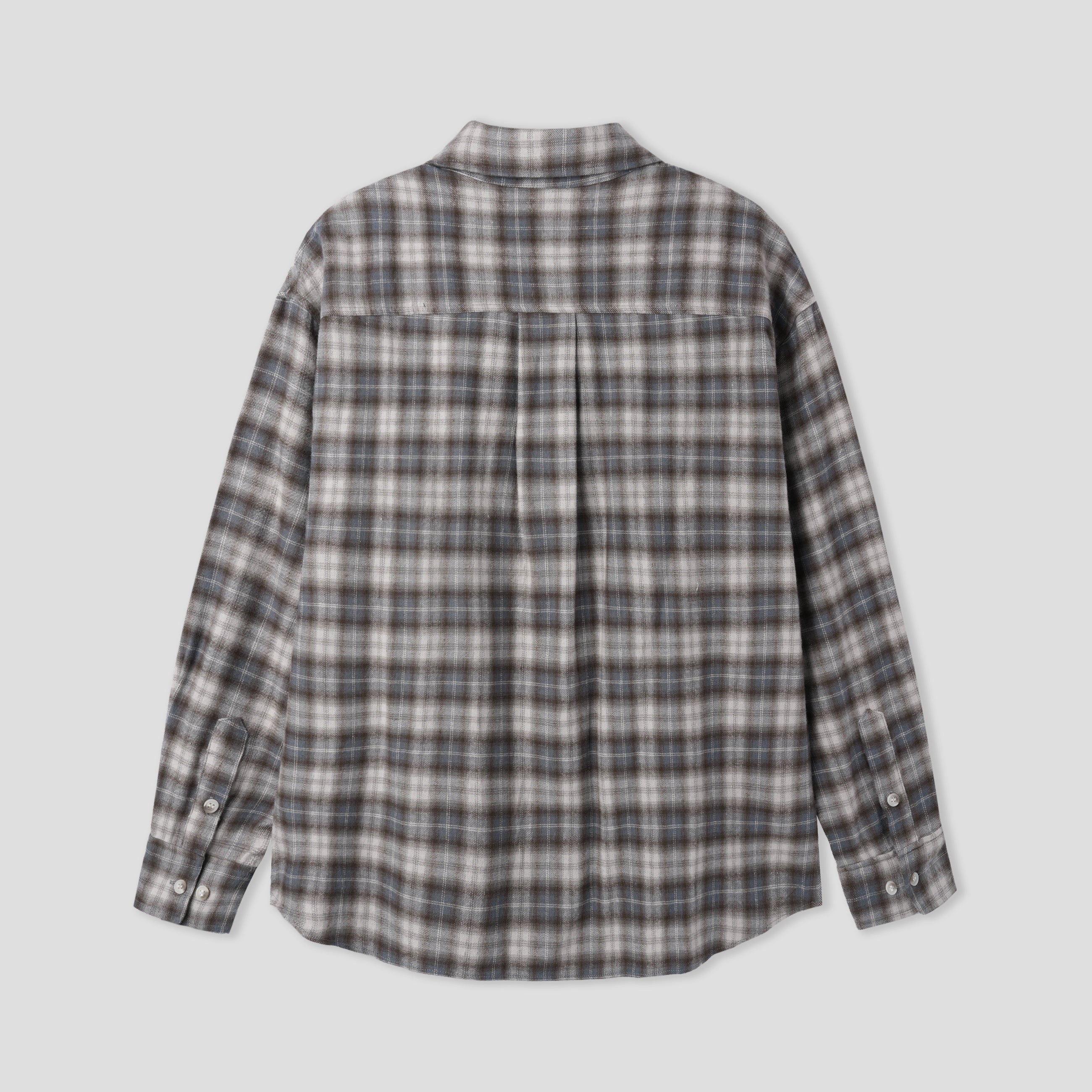 SPREAD CHECK SHIRT_BLEU CIEL