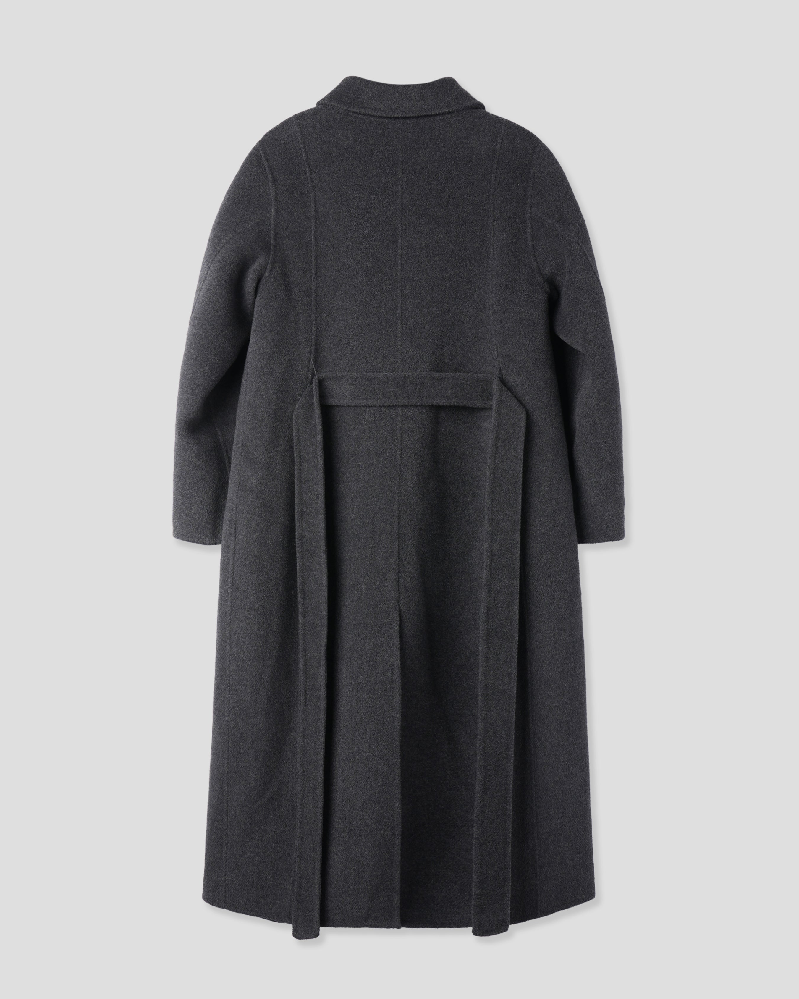 WAVE HANDMADE COAT_CHARCOAL