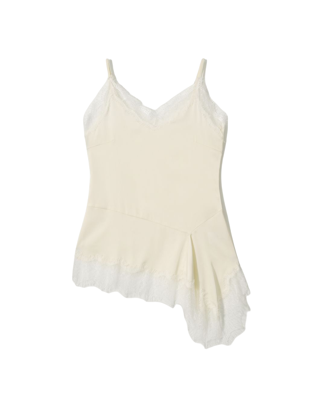 LAYERED SATIN TOP_IVORY